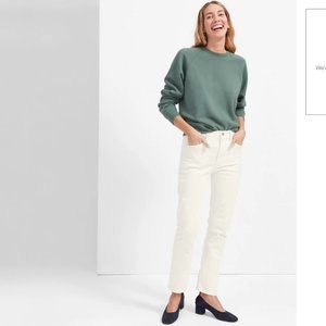 Everlane Modern Boyfriend Jeans in white sz 25